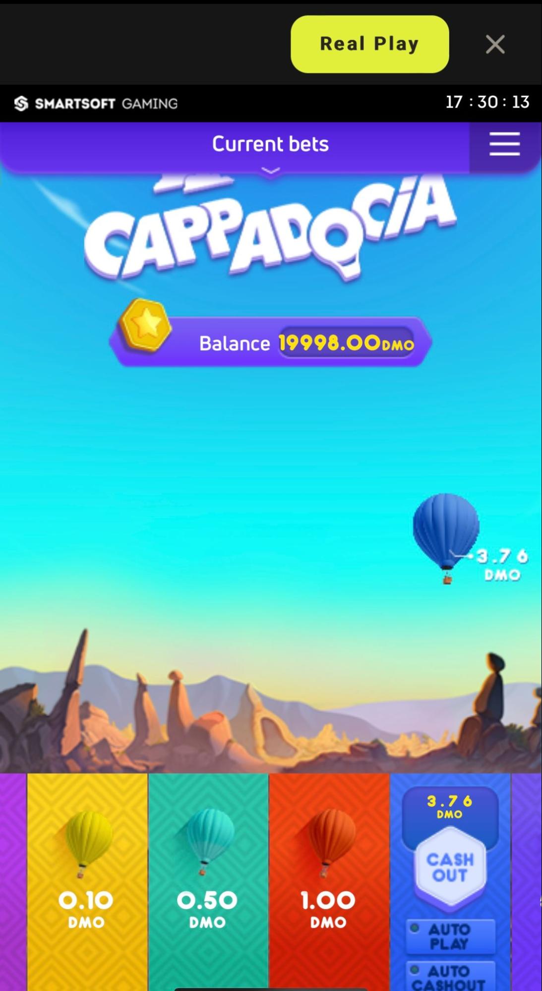 Cappadocia instant game on Parimatch