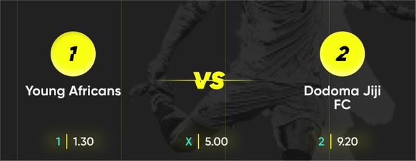 Young Africans vs Dodoma Jiji FC moneyline bet on Parimatch 