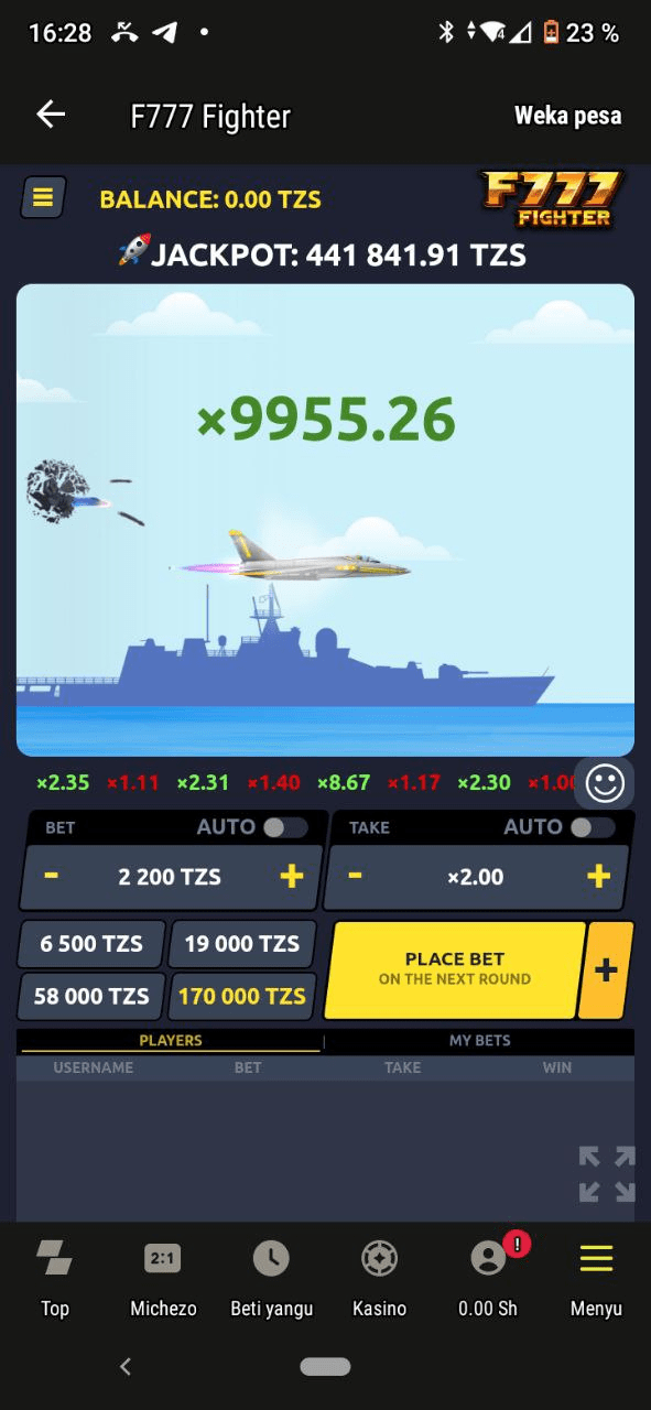 F777 Fighter Online Game: Try your luck