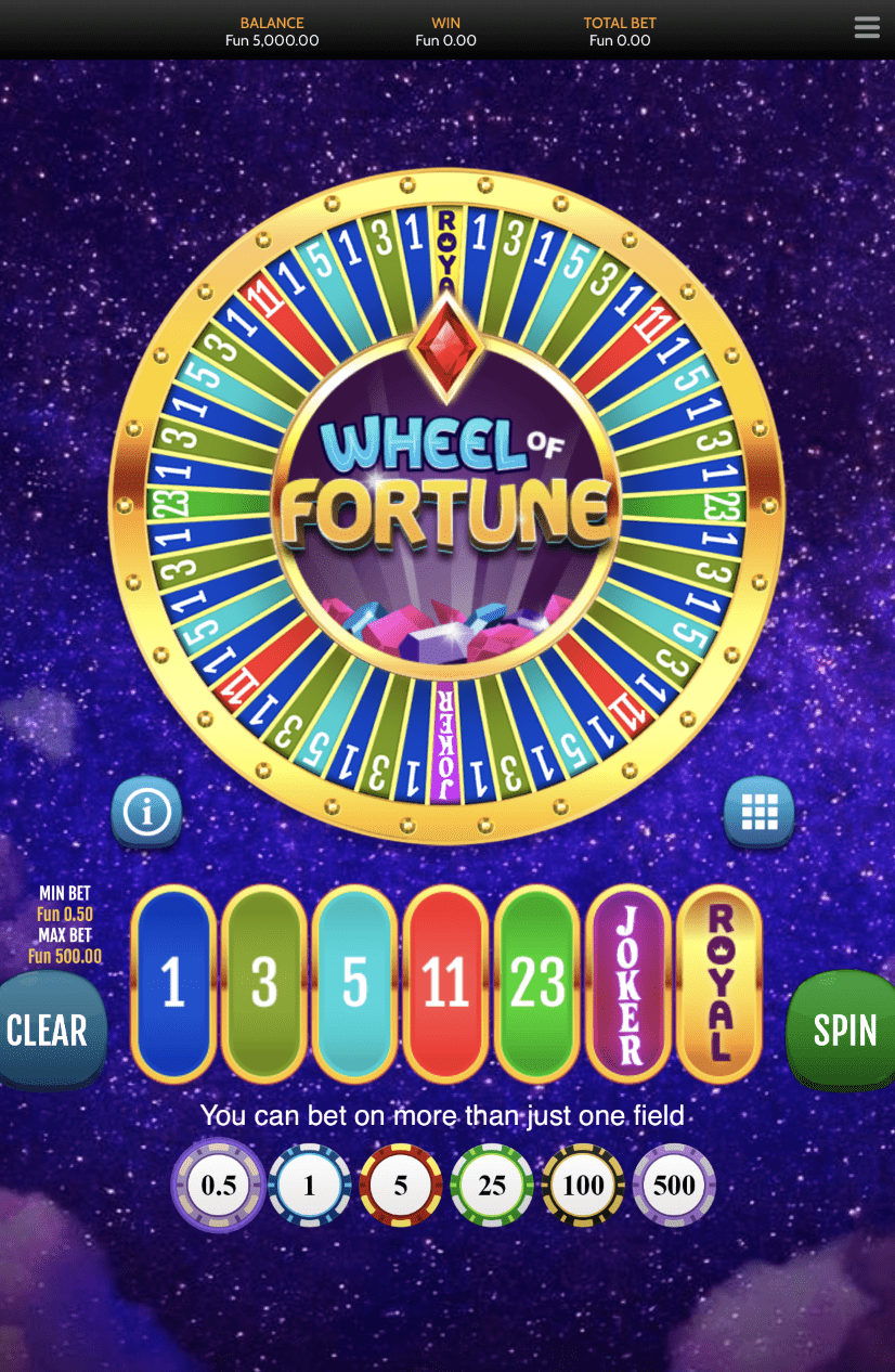 Uchezaji wa simu Wheel of Fortune slot